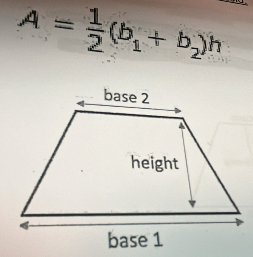 A= 1/2 (b_1+b_2)h