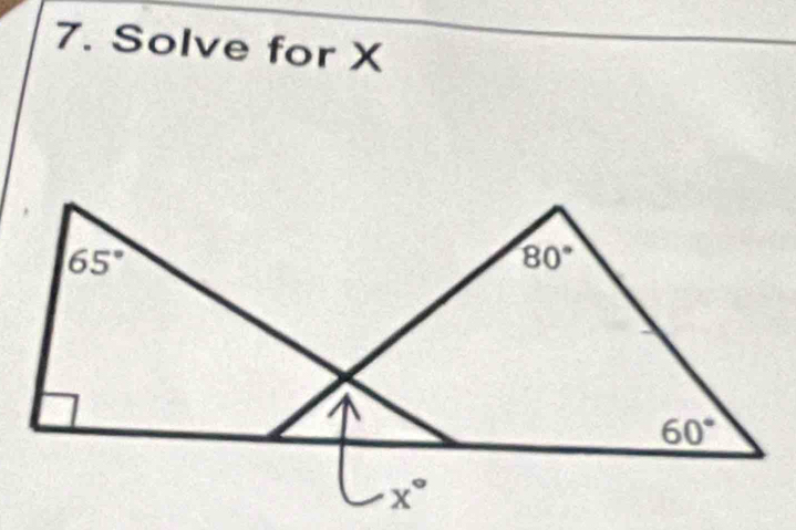 Solve for X