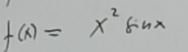 f(x)=x^2sin x