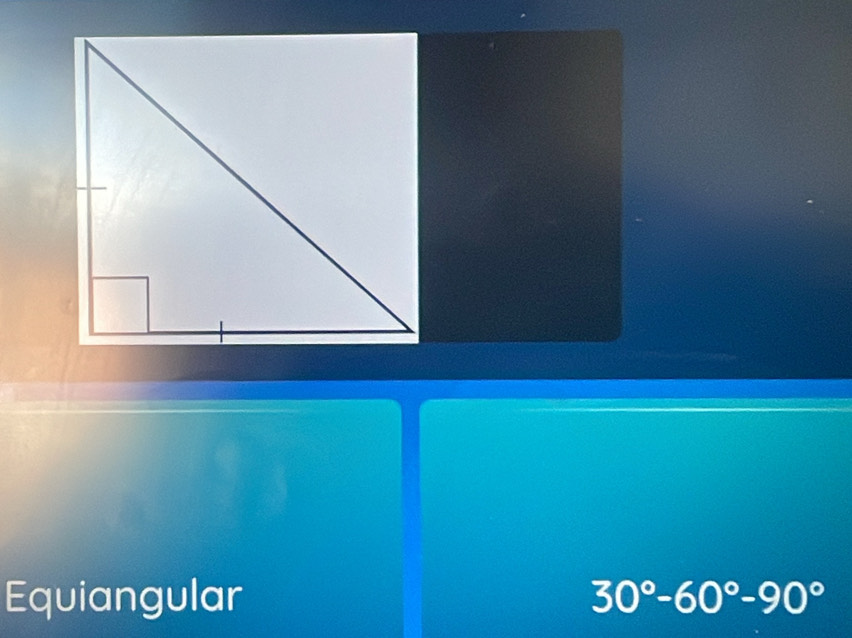 Equiangular 30°-60°-90°