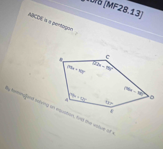 Lbra [MF28.13]
ABCDE is a pentagon