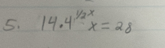 14.4^(1/2x)x=28