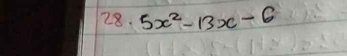 5x^2-13x-6