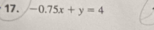 -0.75x+y=4