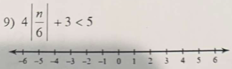 4| n/6 |+3<5</tex>