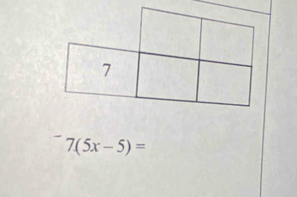 7(5x-5)=