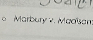 Marbury v. Madison.