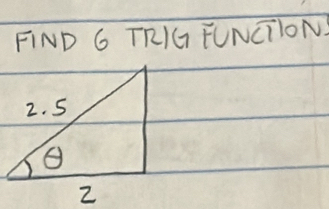 FIND G TRIG FUNCTION?