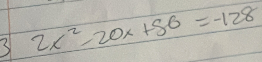 2x^2-20x+56=-128