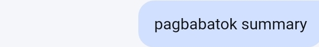 pagbabatok summary