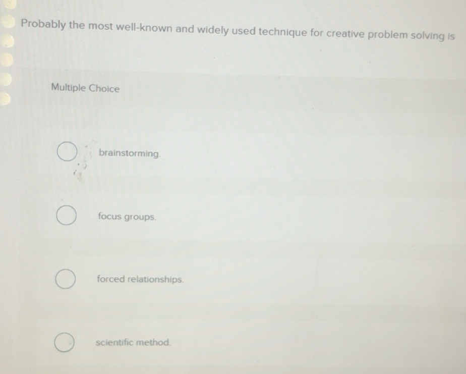 Solved: Probably the most well-known and widely used technique for ...