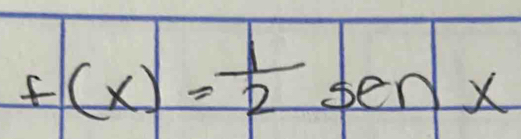 f(x)= 1/2  ten X