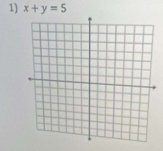 x+y=5