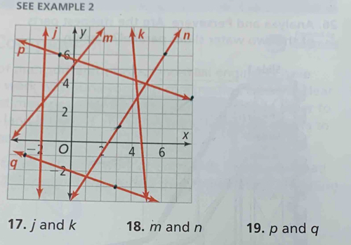 SEE EXAMPLE 2 
17. jand k 18. m and n 19. p and q