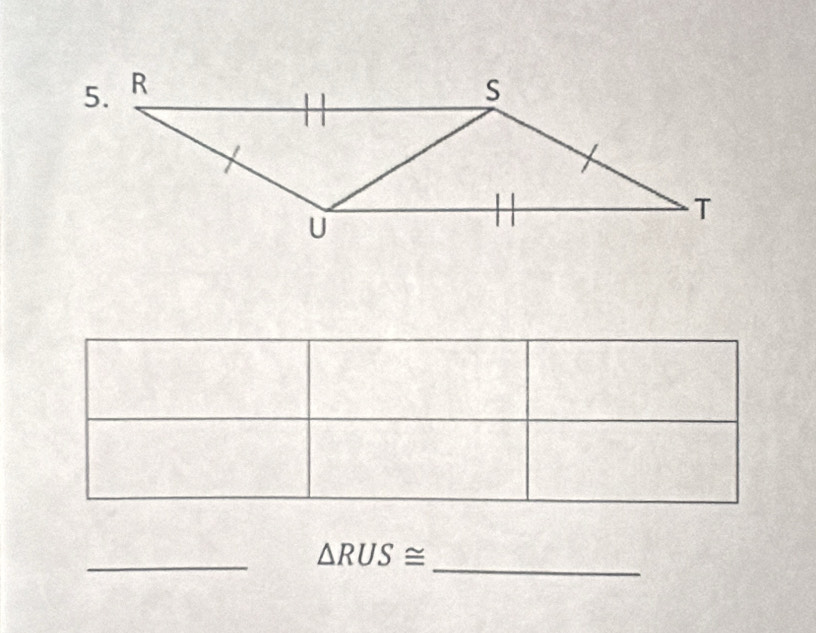 △ RUS≌