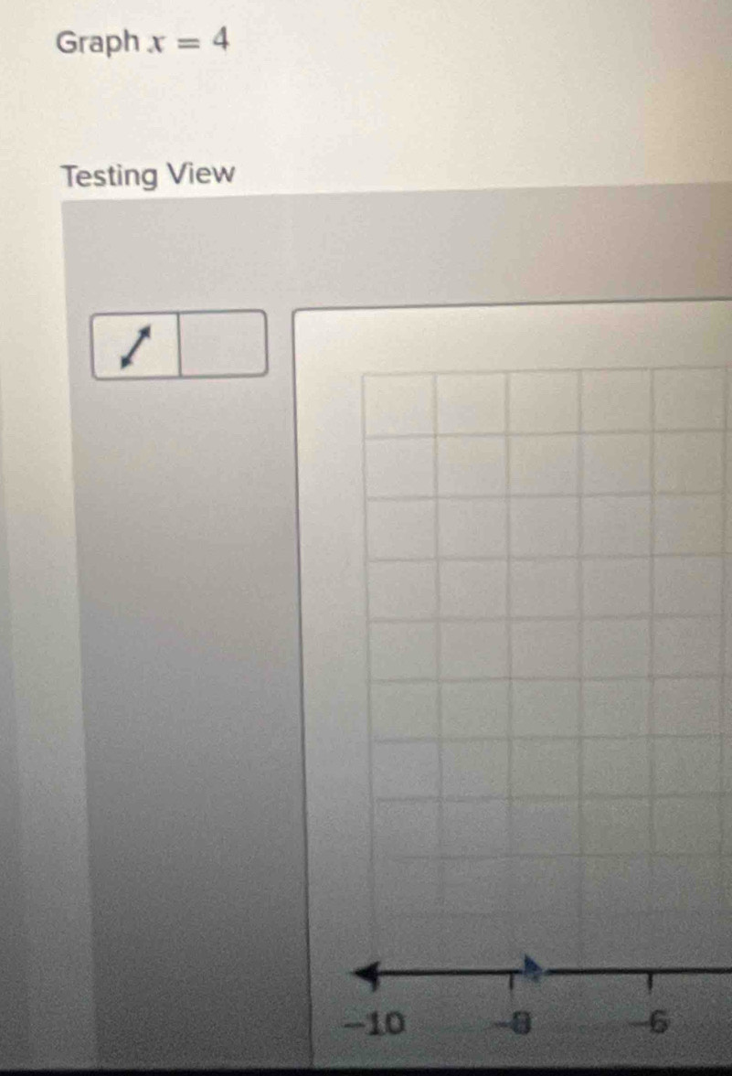 Graph x=4
Testing View