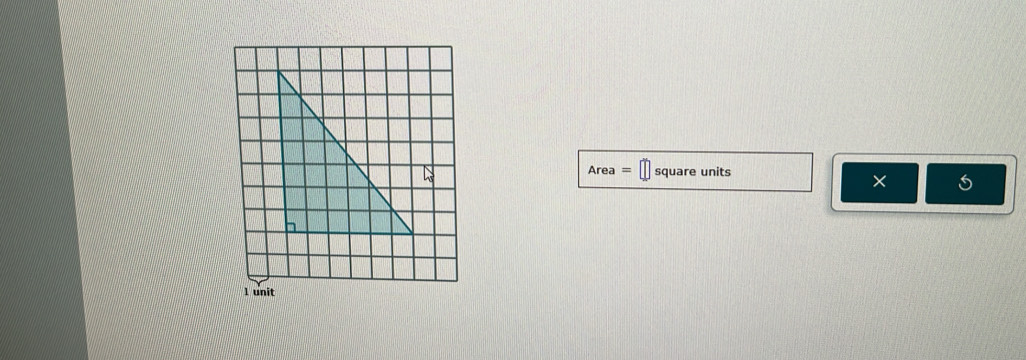 Are square units 
× 5
1 unit