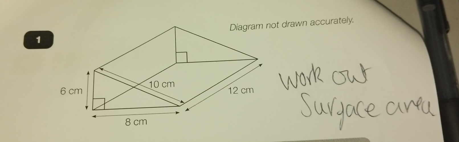 Diagram not drawn accurately.