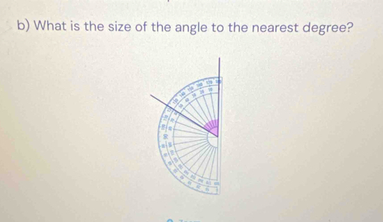 What is the size of the angle to the nearest degree?
190 980 so 
a 19 10
a 6
4
a 
R 
z 
a
4
a 
a 
a a
4 N 
a a