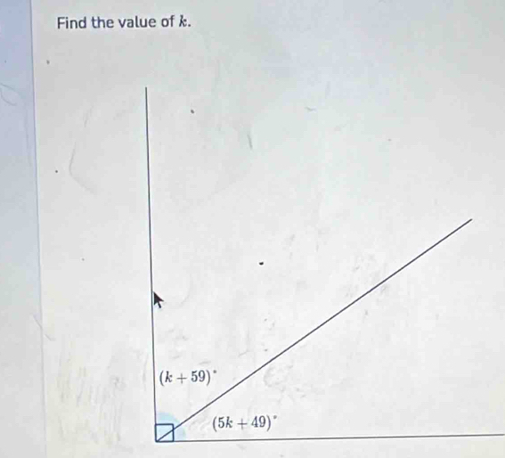 Find the value of k.