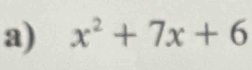 x^2+7x+6