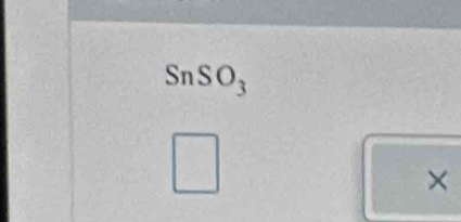 SnSO_3 
□ 
x