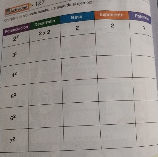 127
ad
C acuerdo al ejemplo.
P