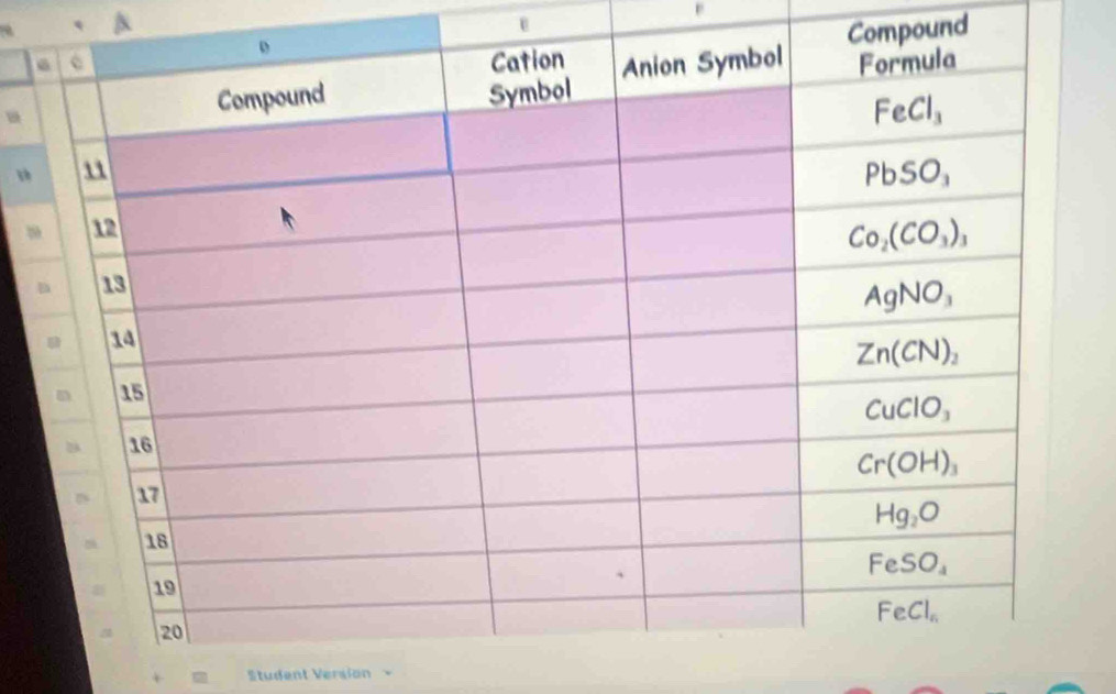 Compound
-
Student Version