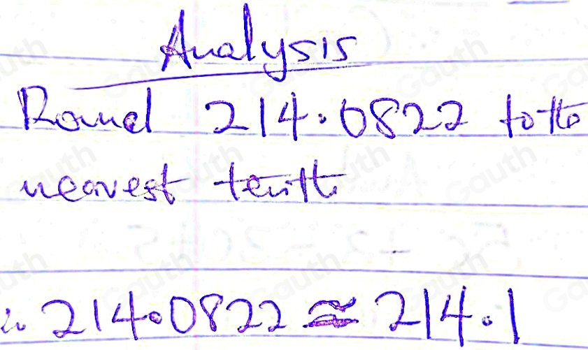 Solved: Round 214.0822 to the nearest tenth. The solution is [Math]