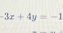 -3x+4y=-1