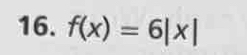 f(x)=6|x|