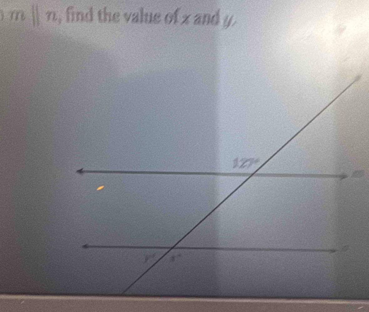 mparallel n , find the value of x and y