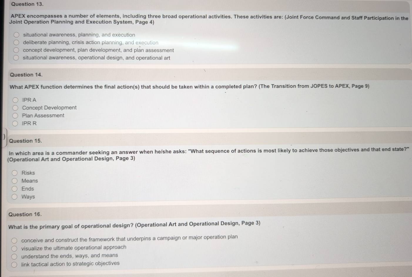 Solved: APEX encompasses a number of elements, including three broad ...