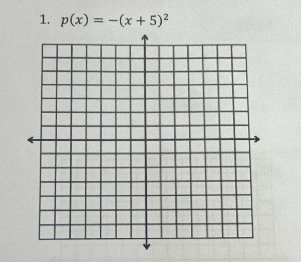 p(x)=-(x+5)^2