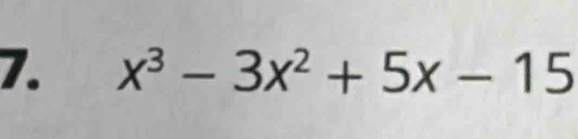 x^3-3x^2+5x-15