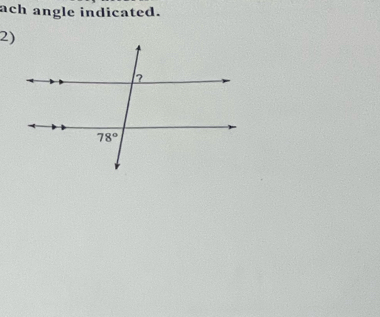 ach angle indicated.