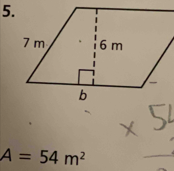 A=54m^2