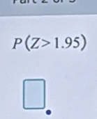 P(Z>1.95)