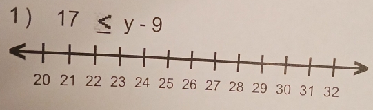 17≤ y-9