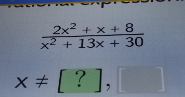 x!= [?],[