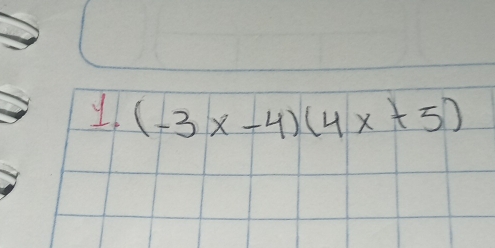 (-3x-4)(4x+5)