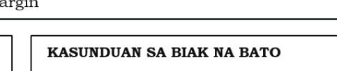 argin 
KASUNDUAN SA BIAK NA BATO