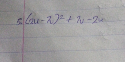 (2u-π )^2+7v-2u