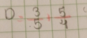 frac 1/2 = 3/5 + 5/4 
1