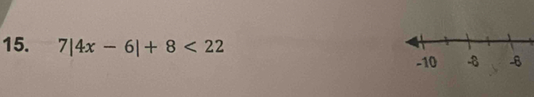 7|4x-6|+8<22</tex>
