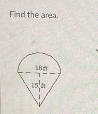 Find the area.