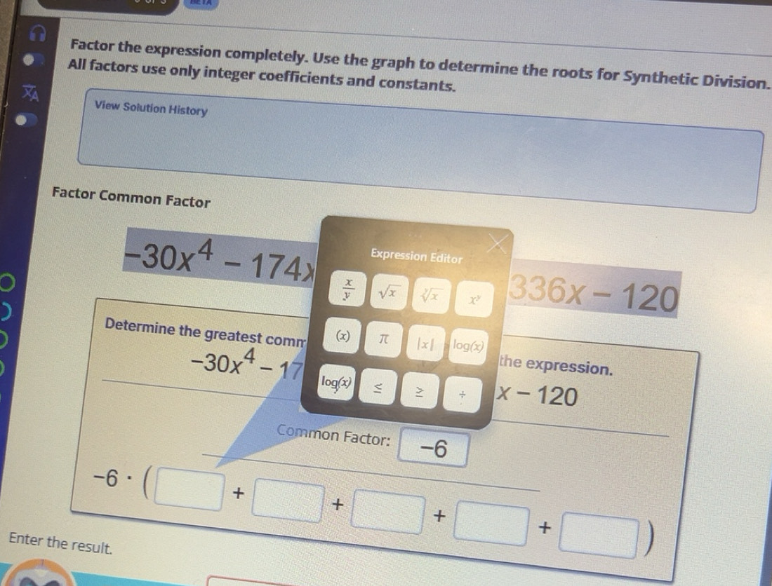 Solved: Factor the expression completely. Use the graph to determine ...