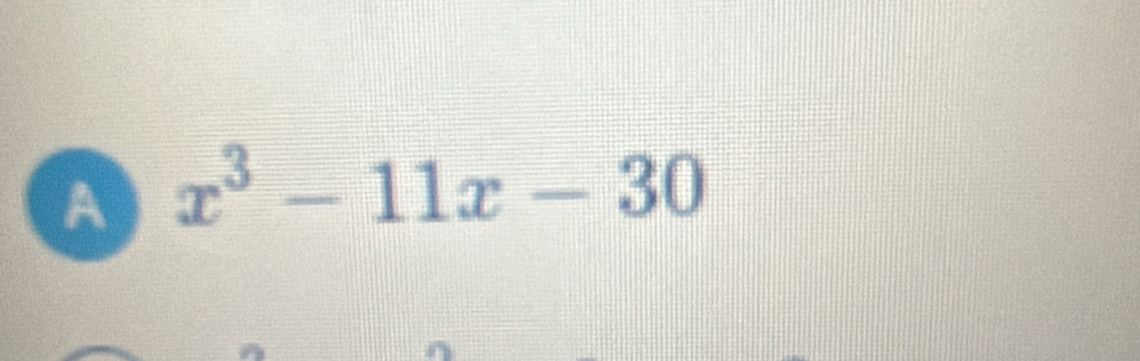 A x^3-11x-30