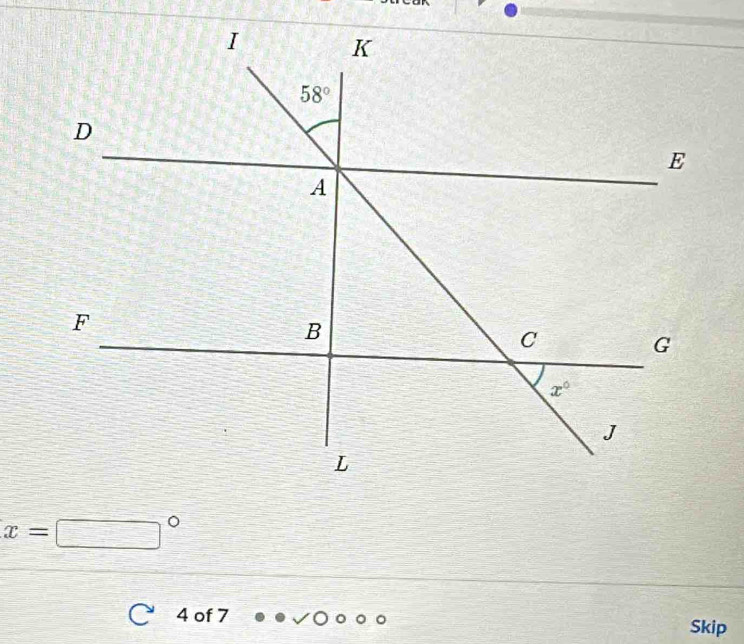 x=□°
4 of 7 Skip