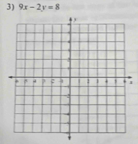 9x-2y=8
I